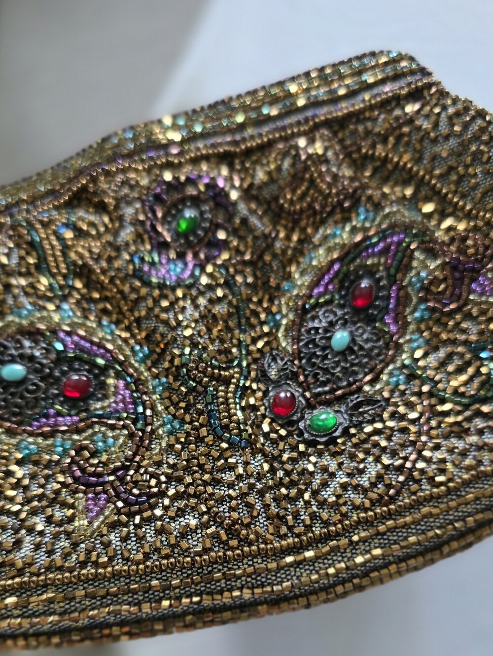 Delill Handbag Vintage Beaded Made In Philippines Evening Bag Old Hollywood